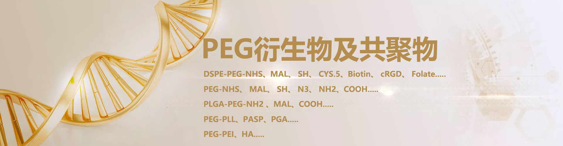 Customized PEG Derivatives and Copolymers