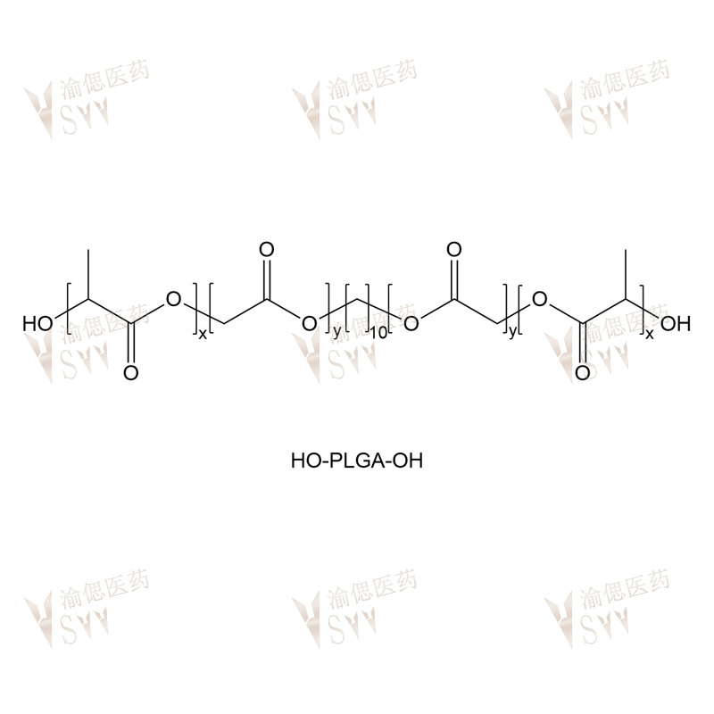 HO-PLGA-OH  OH-PLGA-HO